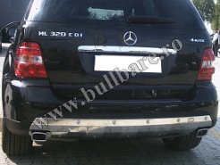 Scut spate inox Mercedes ML W164 '05-'11 Bullbar inox Mercedes ML W164 '05-'11, praguri inox Mercedes ML W164 '05-'11, praguri aluminiu Mercedes ML W164 '05-'11, scut metalic motor Mercedes ML W164...